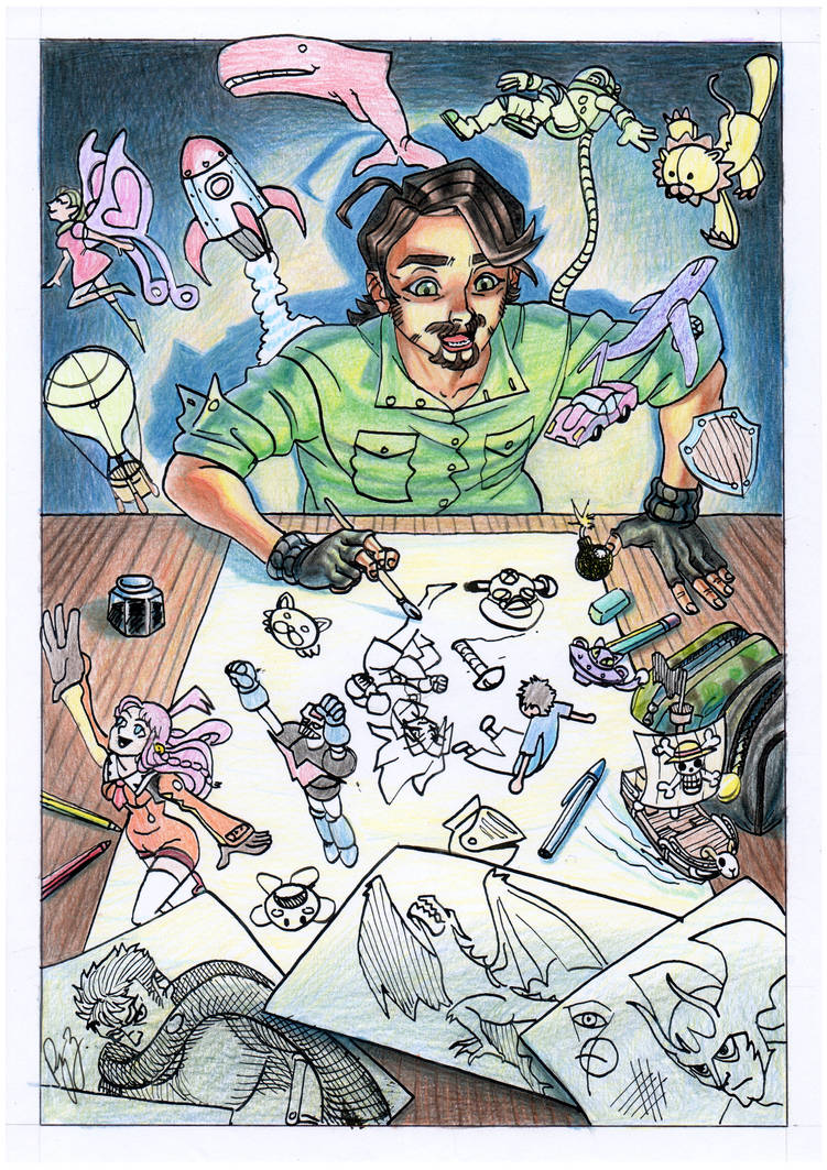 The joy of drawing by ThjirvonCraux on DeviantArt