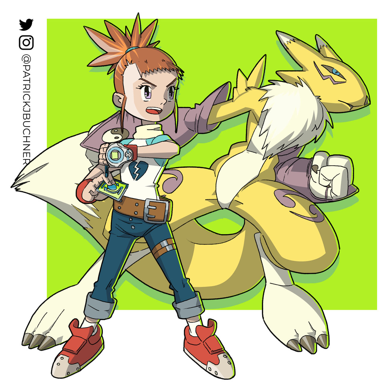 Ruki and renamon by ThjirvonCraux on DeviantArt