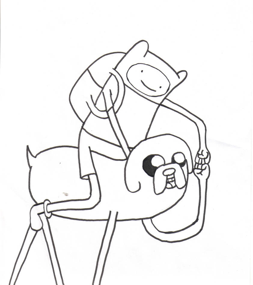 Finn and Jake Coloring Page by thepope1932 on DeviantArt