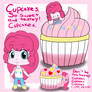 Chibi: Pinkie Pie and cupcakes