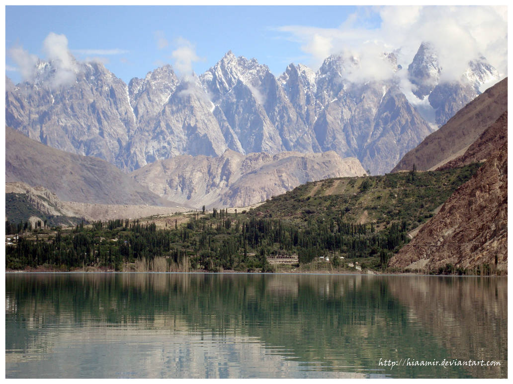 Hunza Valley - Ata Baad Lake - Pakistan by hiaamir Hunza Valley - Ata Baad Lake - Pakistan by hiaamir