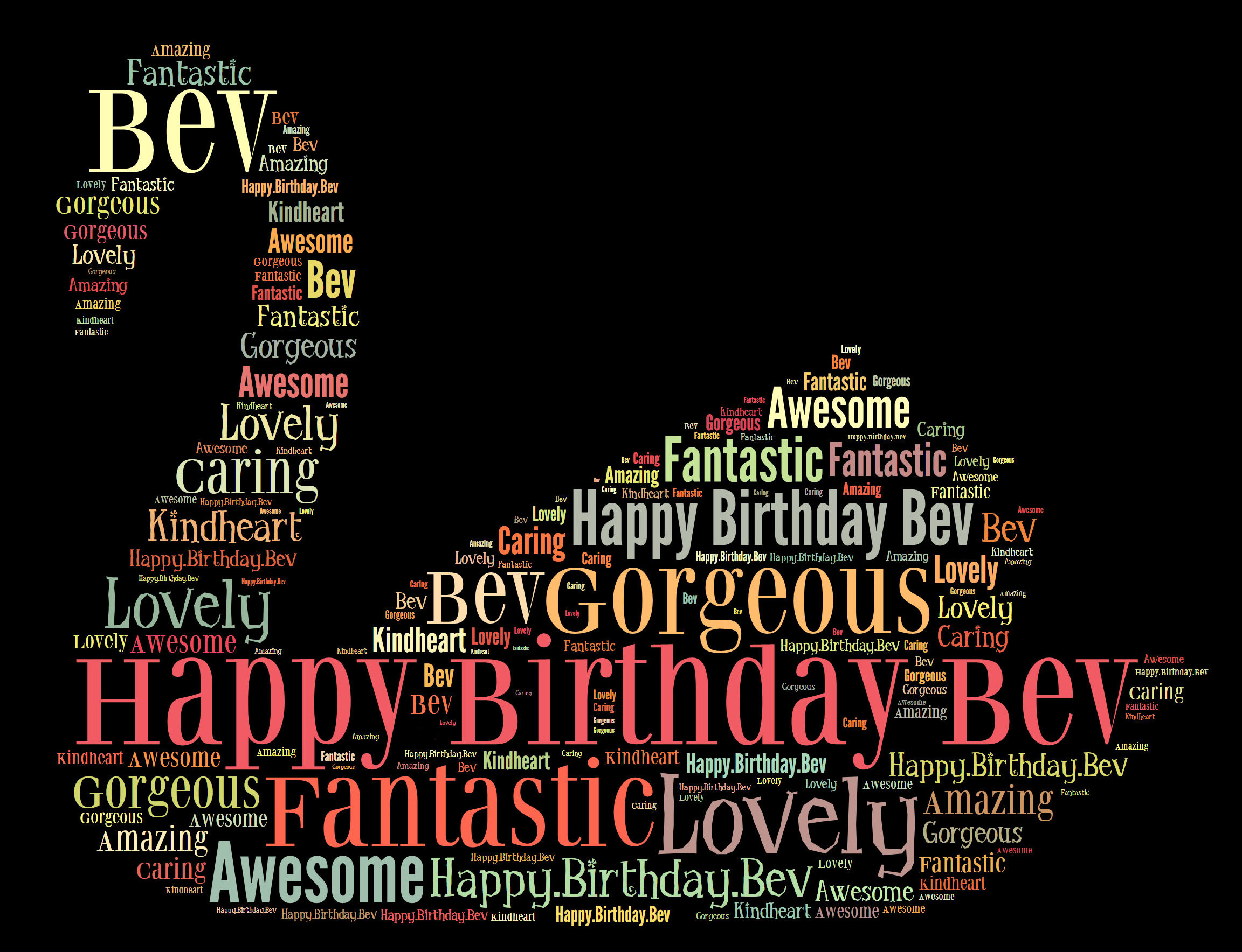 Happy Birthdhay dear Bev