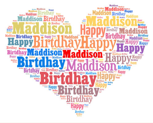 Hapy birthday Maddison