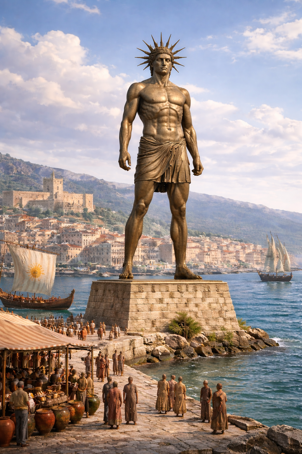 Colossus Apollo Rhodes The Colossus of Rhodes by Aqua792 on DeviantArt