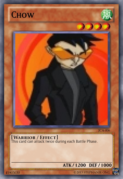 Chow custom Yu-gi-oh card by Amber2002161