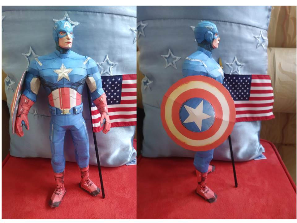 Captain America Papercraft by Amber2002161 on DeviantArt