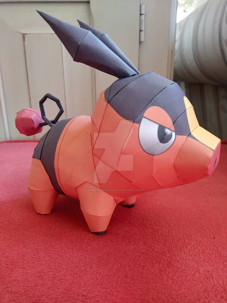 Tepig Papercraft By Amber2002161 On DeviantArt
