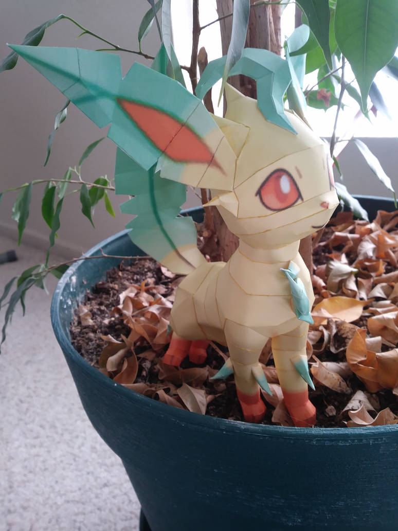 Leafeon Papercraft By Amber2002161 On DeviantArt