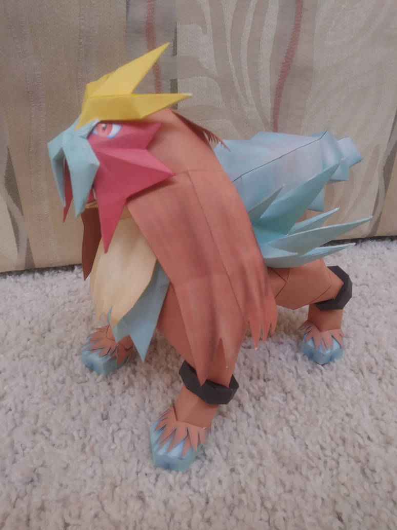 Entei papercraft by Amber2002161 on DeviantArt
