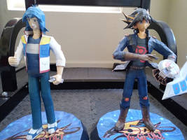 Yusei and Bruno papercrafts