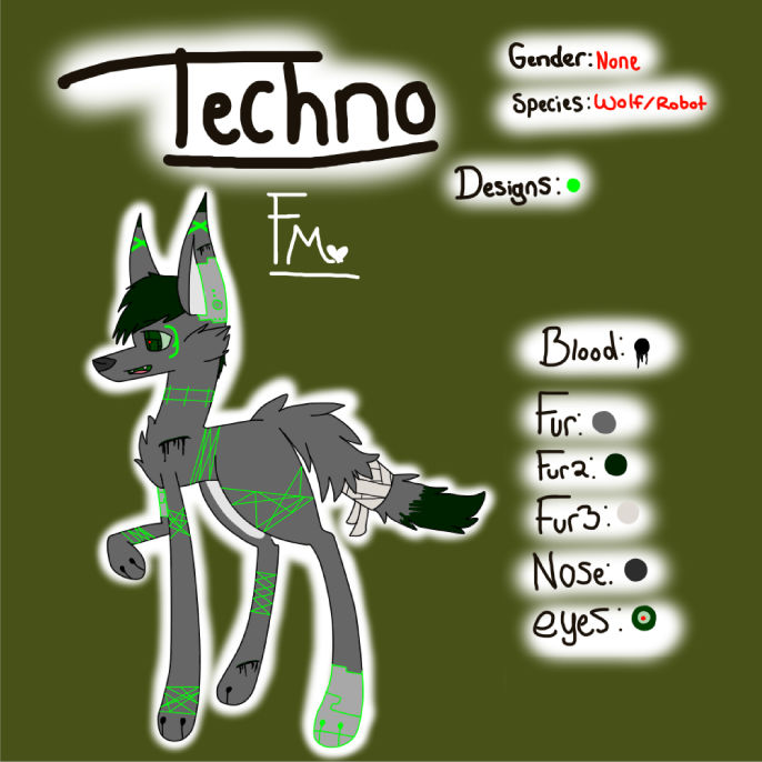 Techno Character sheet by FabulousMuffin on DeviantArt