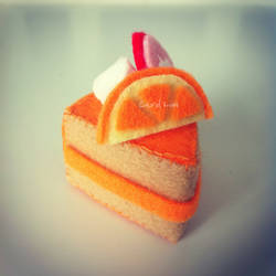 Orange Felt Cake