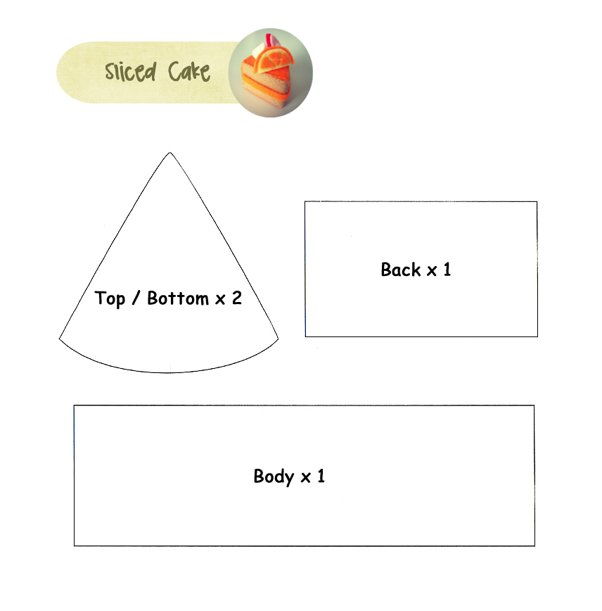 Sliced Cake Template