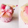 Pink Felt Cupcake