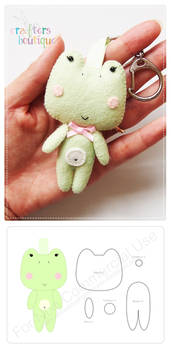 Little Miss Frog Keychain Pattern