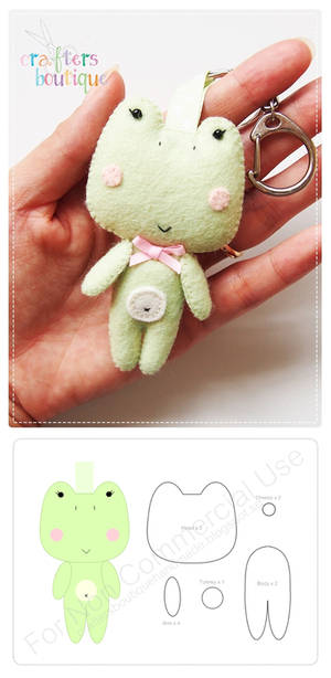 Little Miss Frog Keychain Pattern
