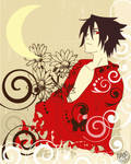 Sasuke 'lady' in red XD by Kaosshojo