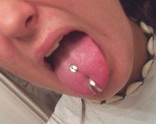 tongue piercing