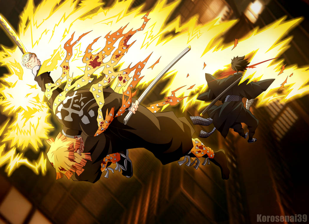 Zenitsu vs Kaigaku Kimetsu no Yaiba 145 by Korosenai39 on DeviantArt