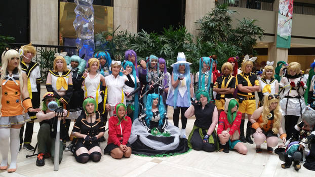 Vocaloid The Main Eight photo shoot at AWA Con