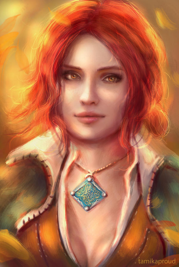Trisc Deviantart Triss by TamikaProud on DeviantArt