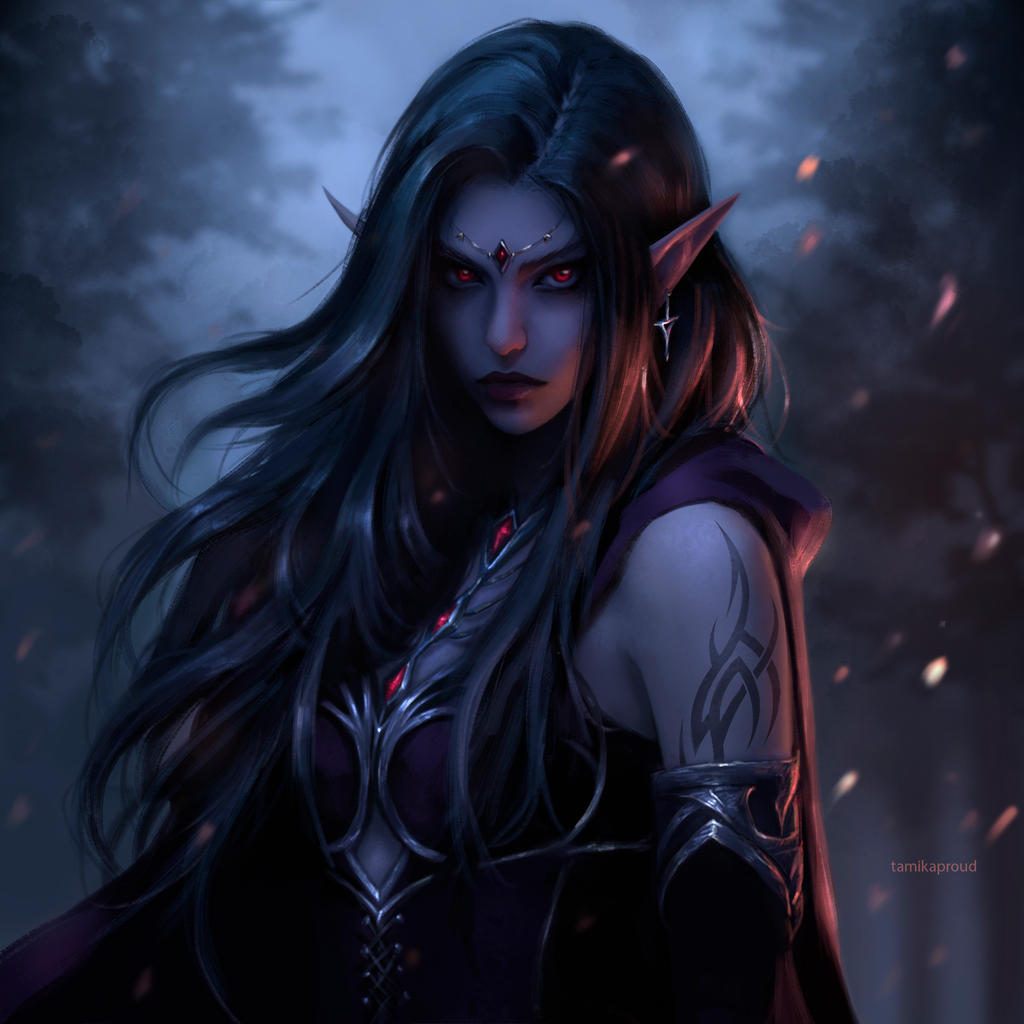 Dark elf by TamikaProud on DeviantArt
