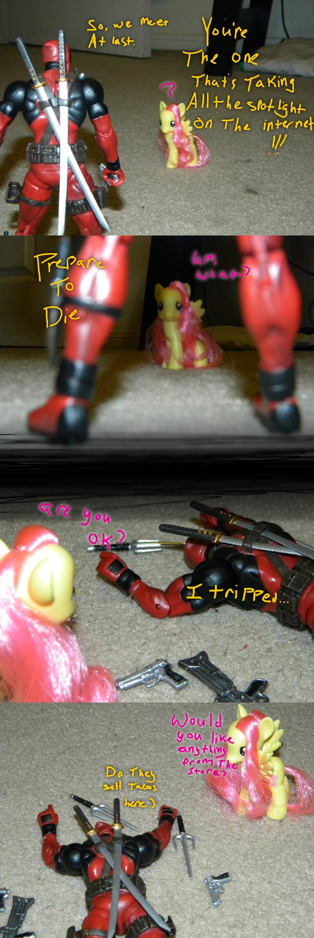 Deadpool and Fluttershy