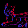 Neon colored gryphon