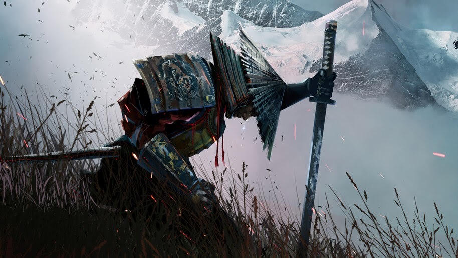 Samurai kneeling by Theoni76564 on DeviantArt