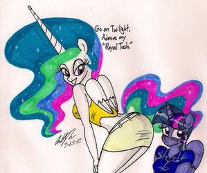 Celestia Offers her Tush