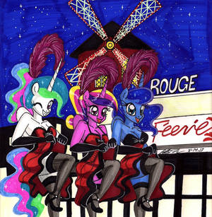 Princesses at Moulin Rouge