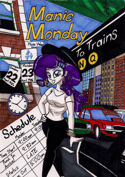 Rarity's Manic Monday (Finished Cover)