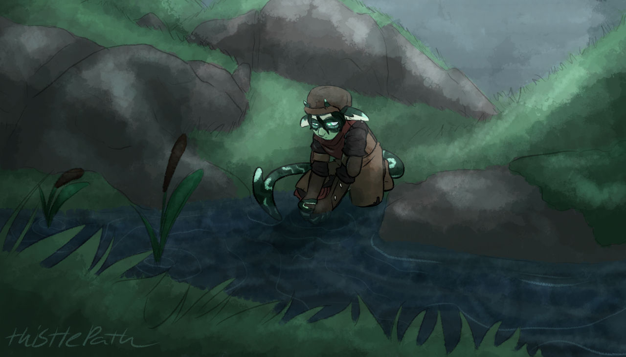 Trusty stopping for a drink