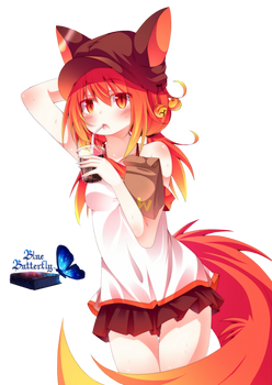 #8 Anime fox girl Render