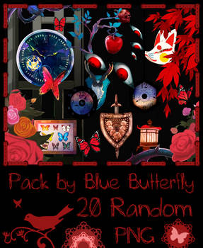 Pack by Blue Butterfly PNG 20 #3