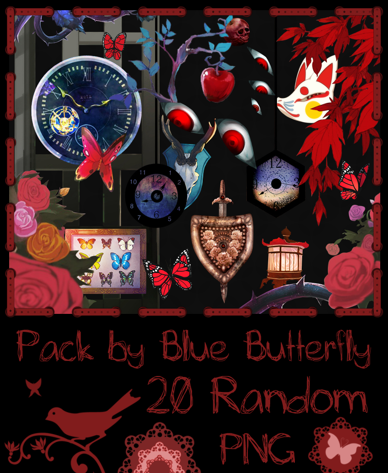 Pack by Blue Butterfly PNG 20 #3