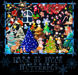 Pack by Blue Butterfly PNG 60 Christmas