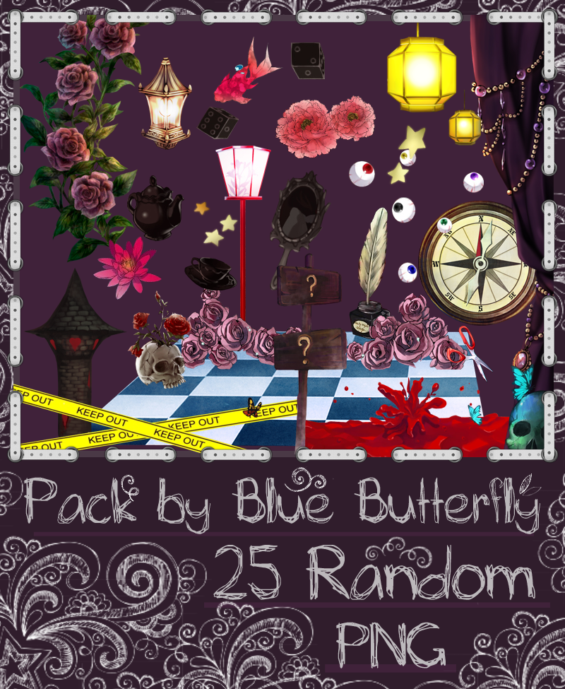 Pack by Blue Butterfly PNG 25 #4