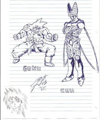  Goku Vs CELL (I en versión manga) by diegoprass on DeviantArt