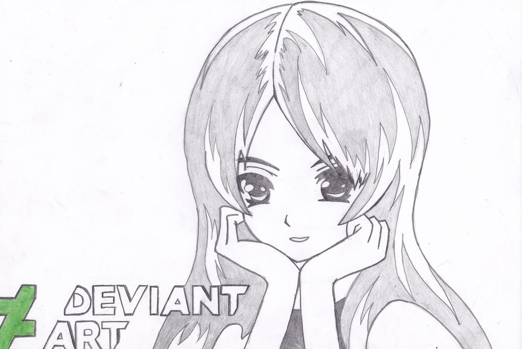 Deviantrt Draw deviantART girl drawing by me by naruXhinata on DeviantArt
