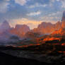 Fantasy Landscape The Firelands