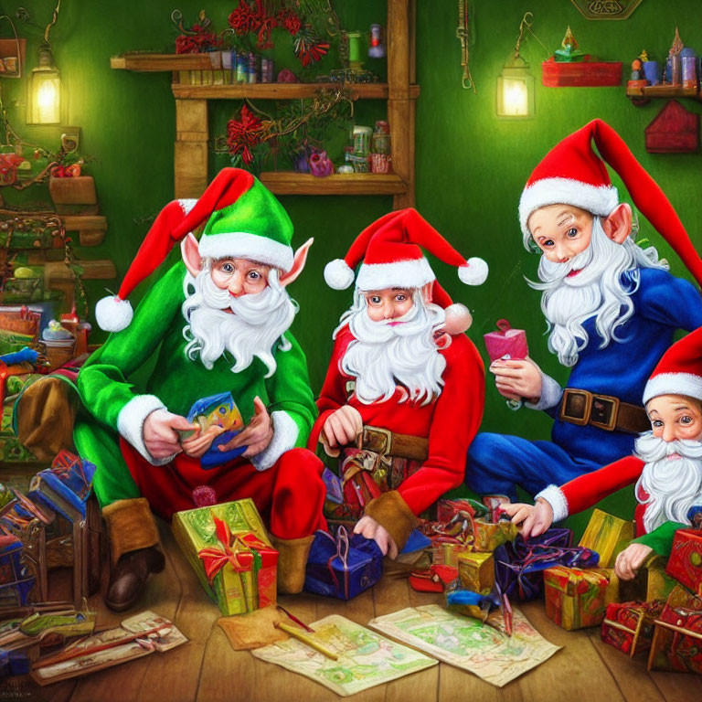 Santas Helpers by NothingIsManual on DeviantArt