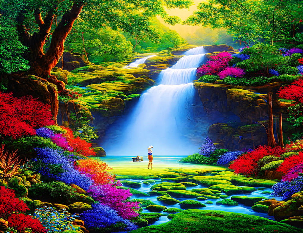 Fantasy Fallscape Fantasy Falls by AllAiAlways on DeviantArt