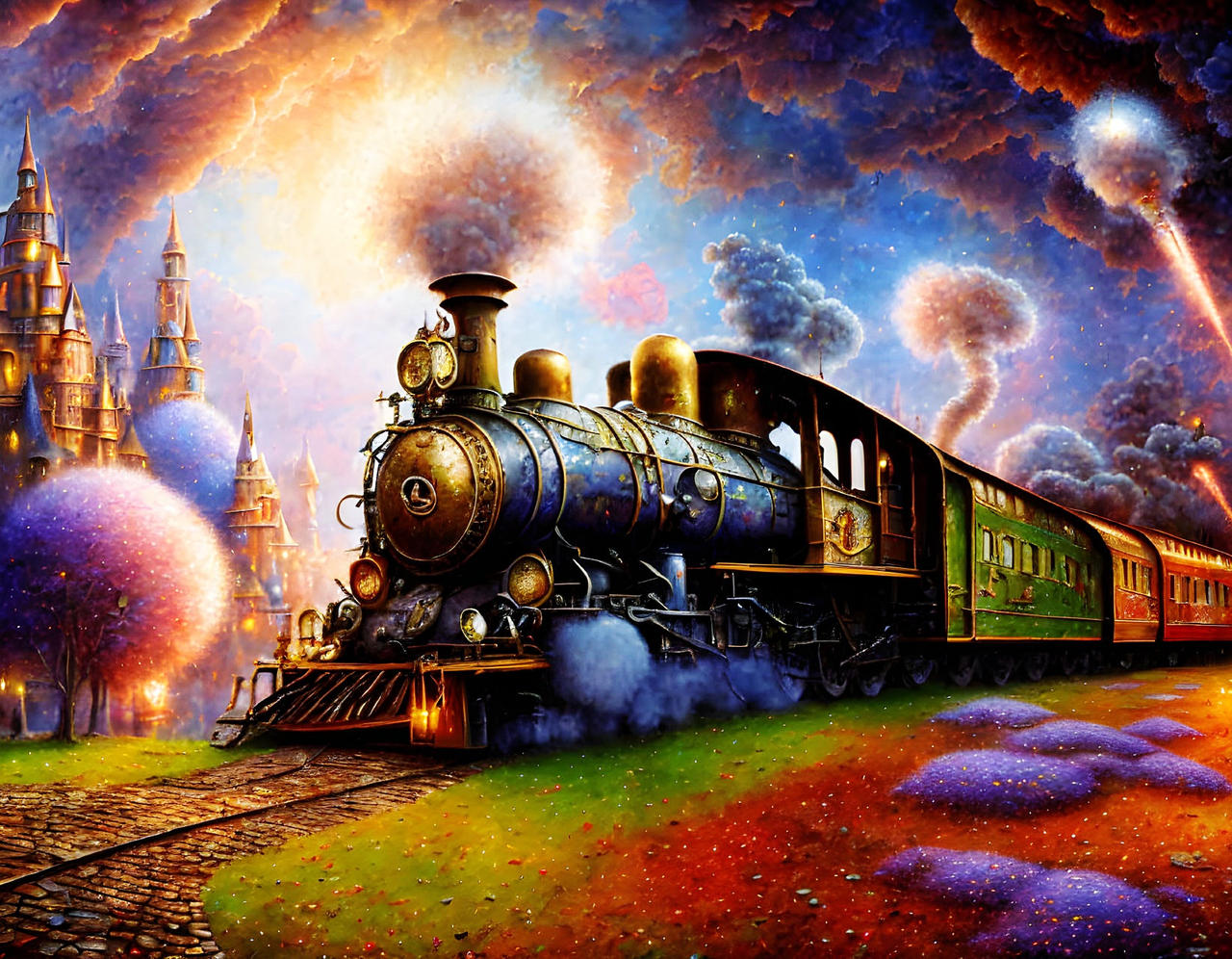 Deviantart Blue Steam Steam Train by NothingIsManual on DeviantArt