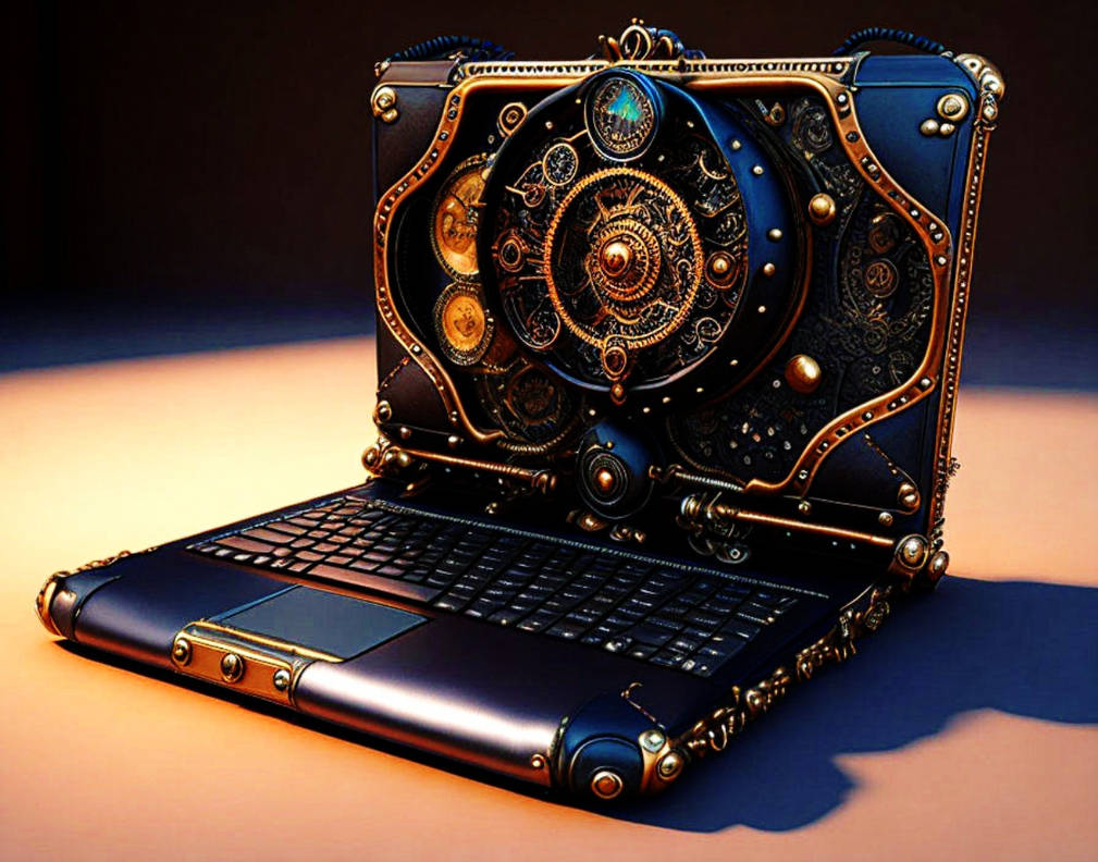 Steampunk Laptop by AllAiAlways on DeviantArt