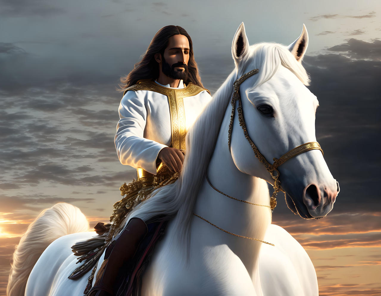 Jesus on the White Horse by NothingIsManual on DeviantArt