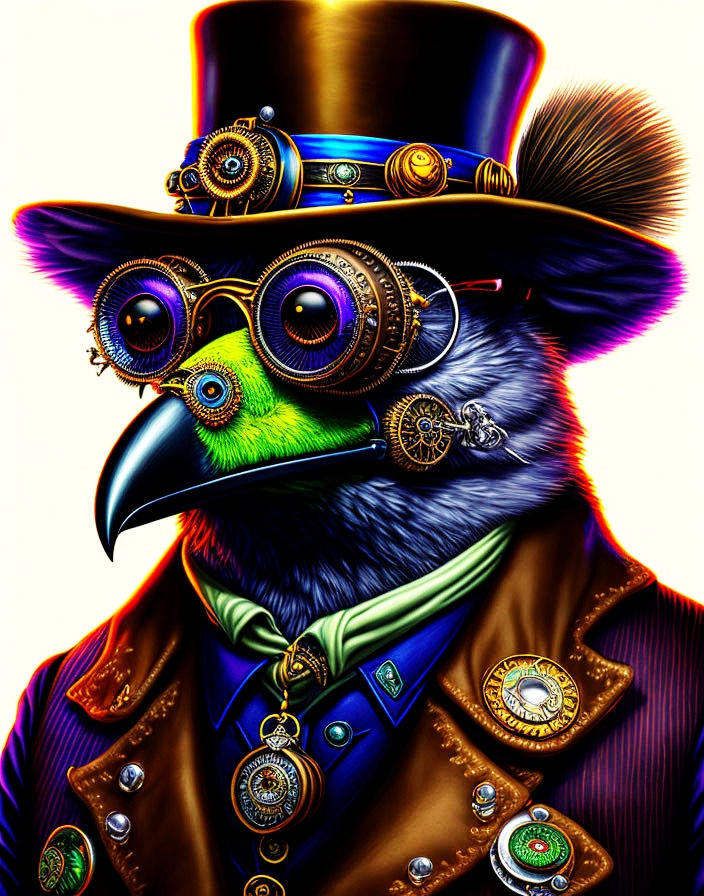 Steampunk Crow by AllAiAlways on DeviantArt
