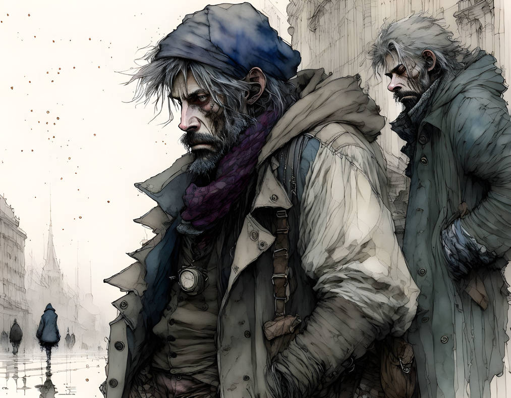 Bearded Homeless Deviantart The Homeless by AllAiAlways on DeviantArt