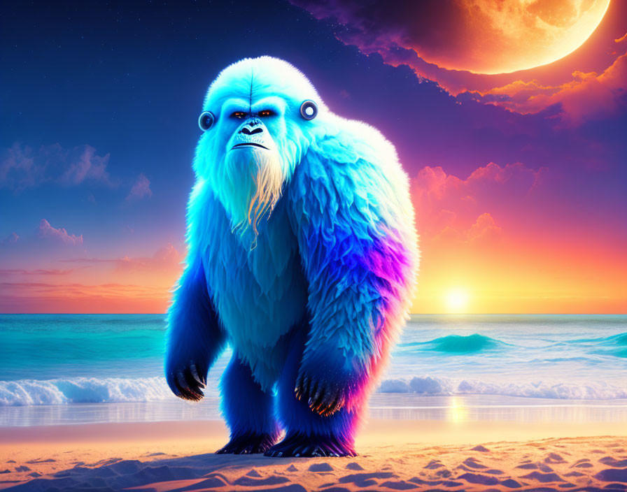 Beach Yeti by AllAiAlways on DeviantArt