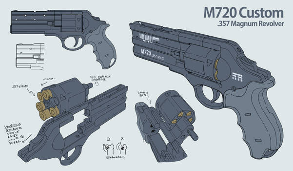 M720 Revolver Design Multiview